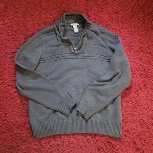 Dark grey Dockers quarter zip mens size large